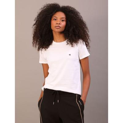 Camiseta Feminina Logo Bordado Calvin Klein Jeans - Branco 2
