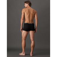 Kit 2 Cuecas Trunk Modern Cotton Calvin Klein Underwear - Preto Com Cinza Claro - 2