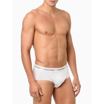 Kit 3 Underwear Brief Clássica Algodão Com Elastano Cintura Baixa Cueca Calvin Klein - Multicolor