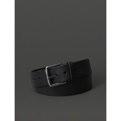 Cinto Masculino de Couro Estampa Relevo Calvin Klein Jeans - Preto