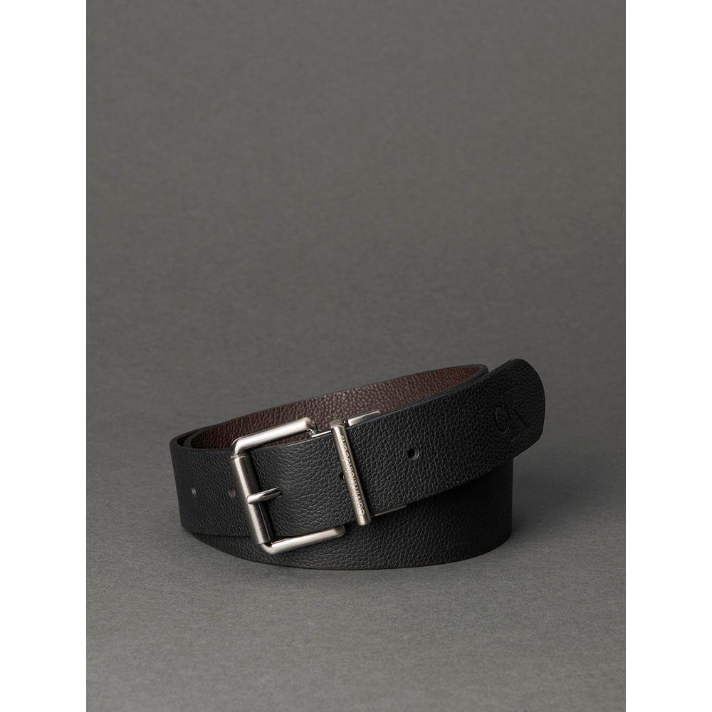 Cinto Masculino de Couro Dupla Face Calvin Klein Jeans - Preto - 1