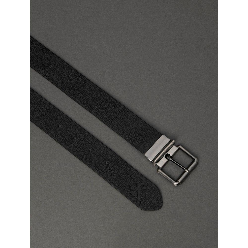 Cinto Masculino de Couro Dupla Face Calvin Klein Jeans - Preto - 2