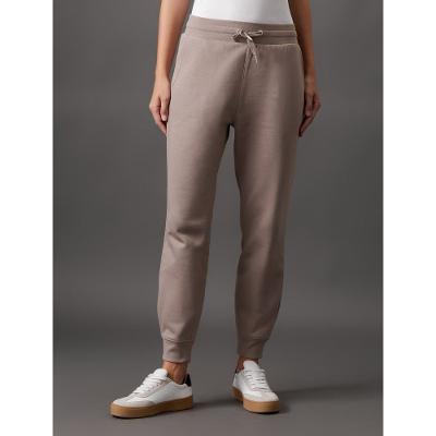 Calça Feminina Moletom Re Issue Calvin Klein Jeans - Caqui Medio