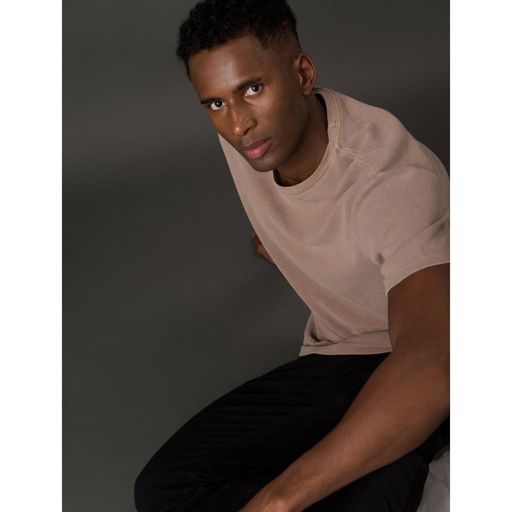 Camiseta Masculina Quadrilé Calvin Klein Jeans - Caqui Medio - 5