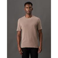 Camiseta Masculina Quadrilé Calvin Klein Jeans - Caqui Medio - 1