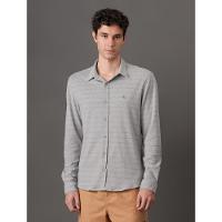 Camisa Masculina Slim Piquet Calvin Klein Jeans - Mescla - 1