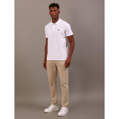 Polo Masculina Manga Curta Re Issue Calvin Klein Jeans - Branco