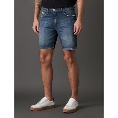 Bermuda Jeans Masculina 5 Pockets Calvin Klein Jeans - Azul Médio