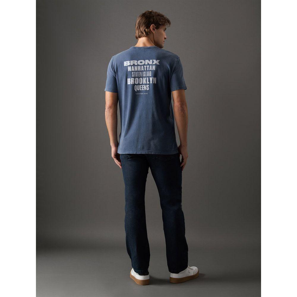 Camiseta Masculina Neighborhoods Back Calvin Klein Jeans - Marinho - 2