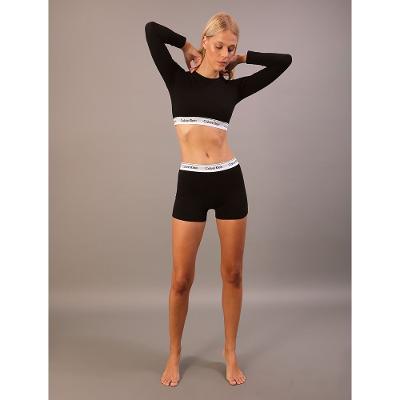 Top Feminino Manga Longa Modern Cotton Calvin Klein Underwear - Preto
