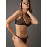 Calcinha Fio Dental String Soft Lace Calvin Klein Underwear - Havana