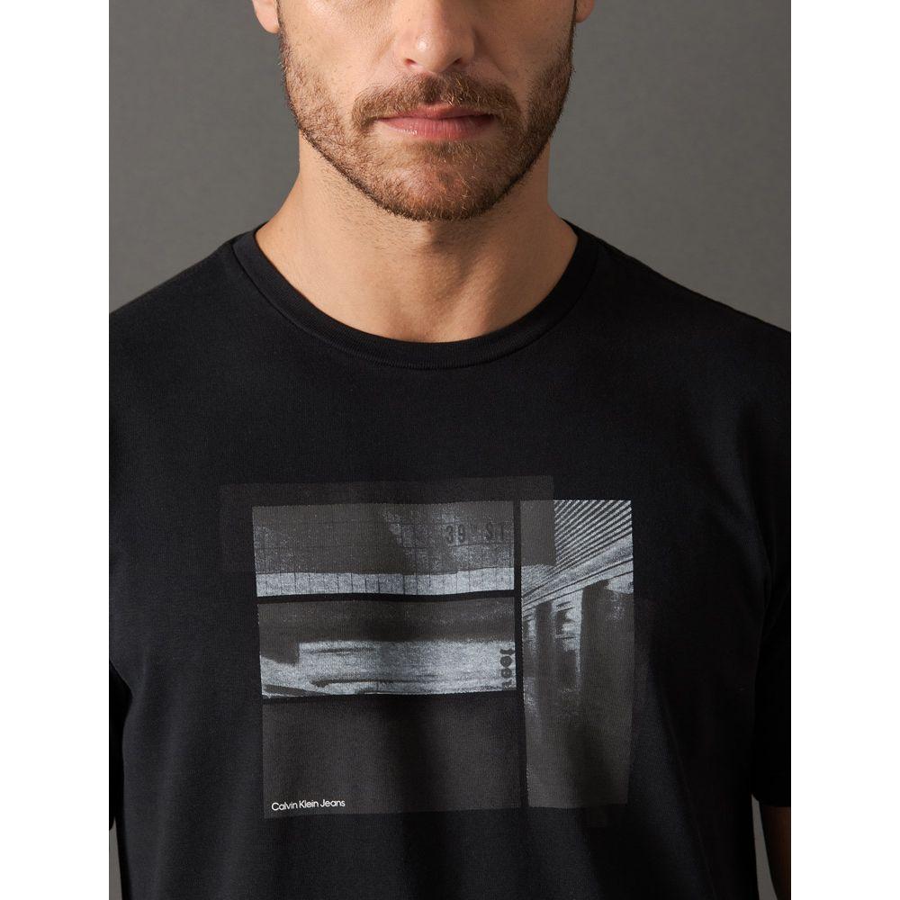 Camiseta Masculina New York Frames Calvin Klein Jeans - Preto - 4