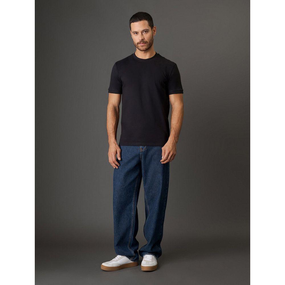 Camiseta Masculina Malhão Com Punhos Calvin Klein Jeans - Preto - 3