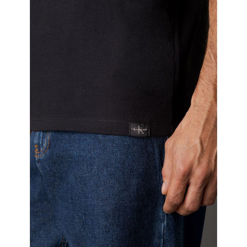 Camiseta Masculina Malhão Com Punhos Calvin Klein Jeans - Preto - 4
