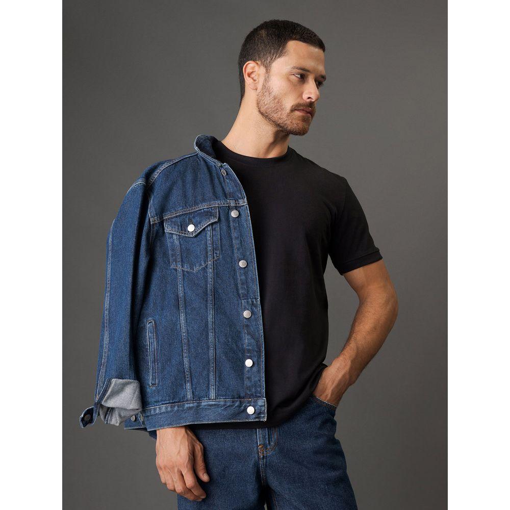 Camiseta Masculina Malhão Com Punhos Calvin Klein Jeans - Preto - 5