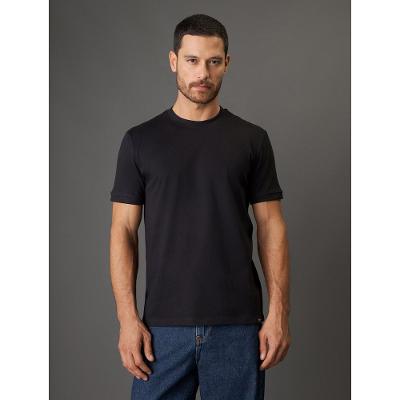 Camiseta Masculina Malhão Com Punhos Calvin Klein Jeans - Preto