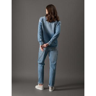 Camisa Jeans Feminina Tom Escuro Calvin Klein Jeans - Marinho