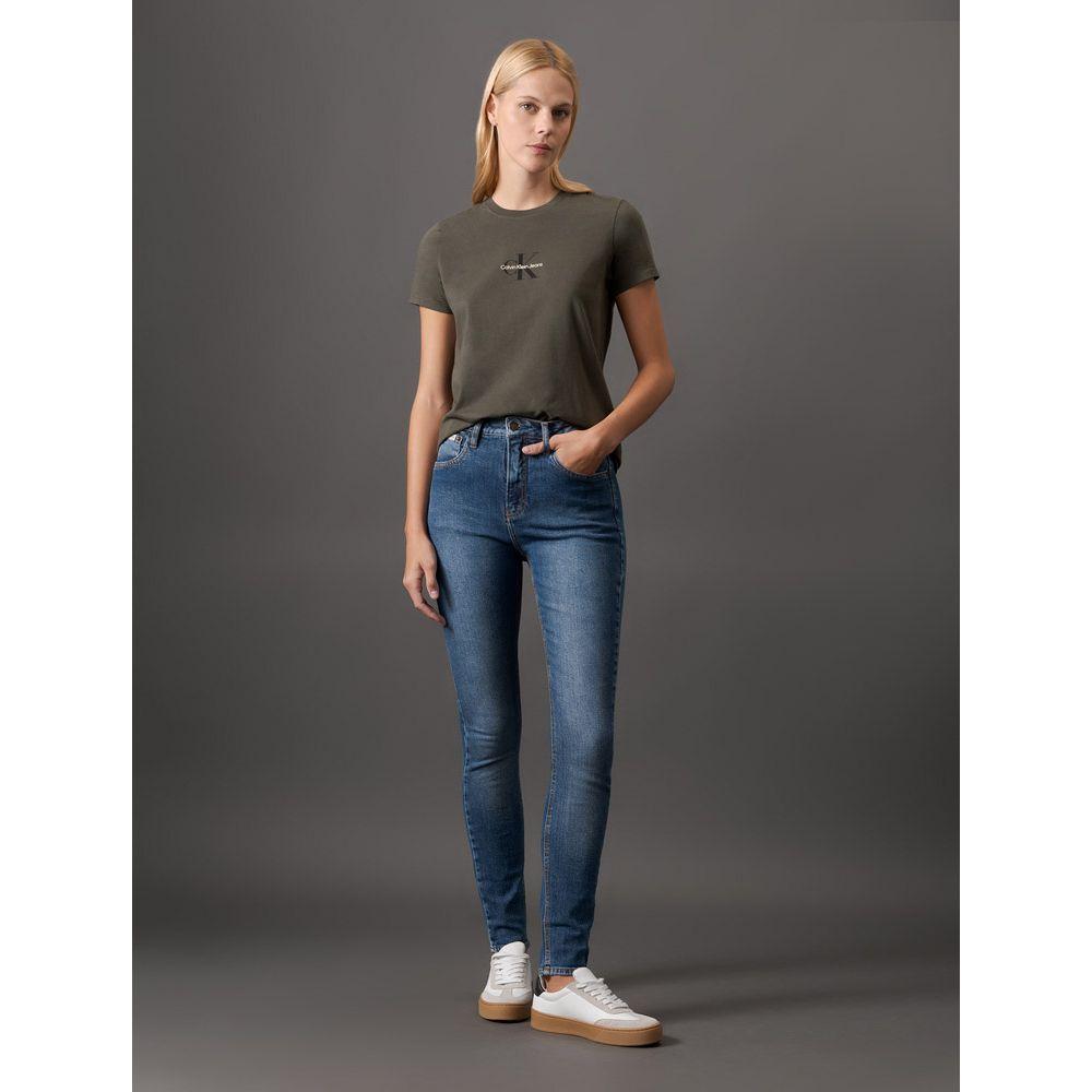 Calça Jeans Feminina Skinny High Rise Calvin Klein Jeans - Azul Médio - 5