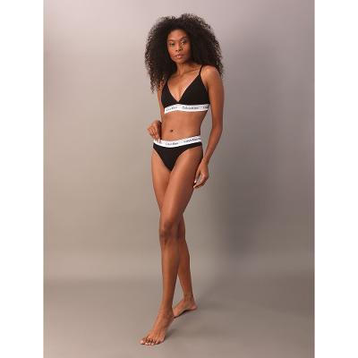 Calcinha Fio Dental de Algodão Underwear Calvin Klein - Preto