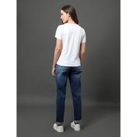 Camiseta Feminina Logo Centralizado Calvin Klein Jeans - Branco - 2