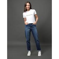 Camiseta Feminina Logo Centralizado Calvin Klein Jeans - Branco - 5