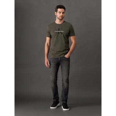 Calça Masculina Color de Sarja Infinite Black Skinny Cintura Baixa Calvin Klein Jeans - Preto