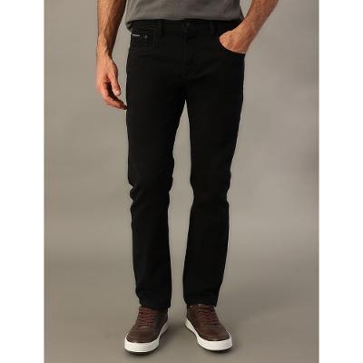 Calça Masculina Color de Sarja Infinite Black Skinny Cintura Baixa Calvin Klein Jeans - Preto