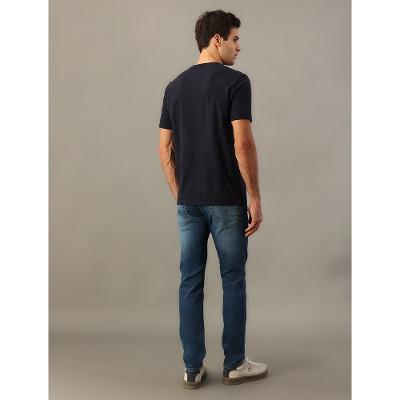 Calça Jeans Masculina Five Pockets Skinny Stretch Cintura Baixa Calvin Klein Jeans - Azul Médio