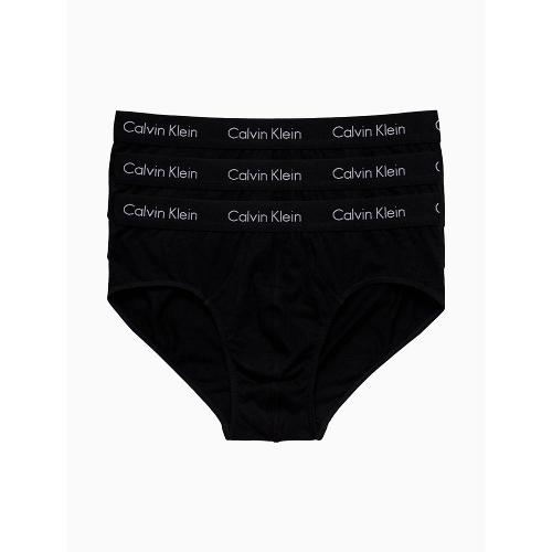 Kit 3 Cuecas Brief Clássica Cintura Baixa Calvin Klein Underwear - Preto
