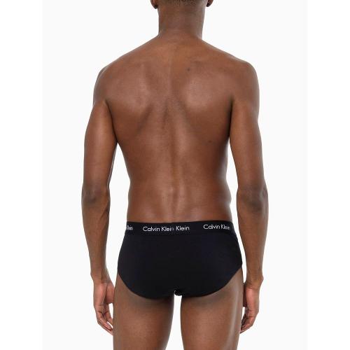 Kit 3 Cuecas Brief Clássica Cintura Baixa Calvin Klein Underwear - Preto