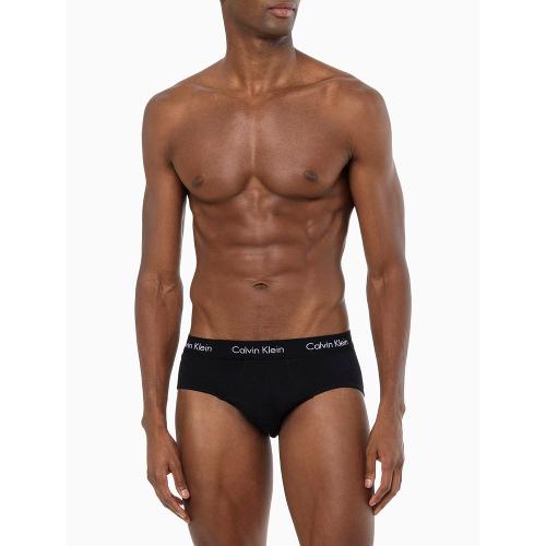 Kit 3 Cuecas Brief Clássica Cintura Baixa Calvin Klein Underwear - Preto