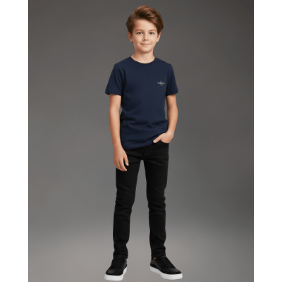 Camiseta Menino Re Issue Calvin Klein Jeans - Marinho