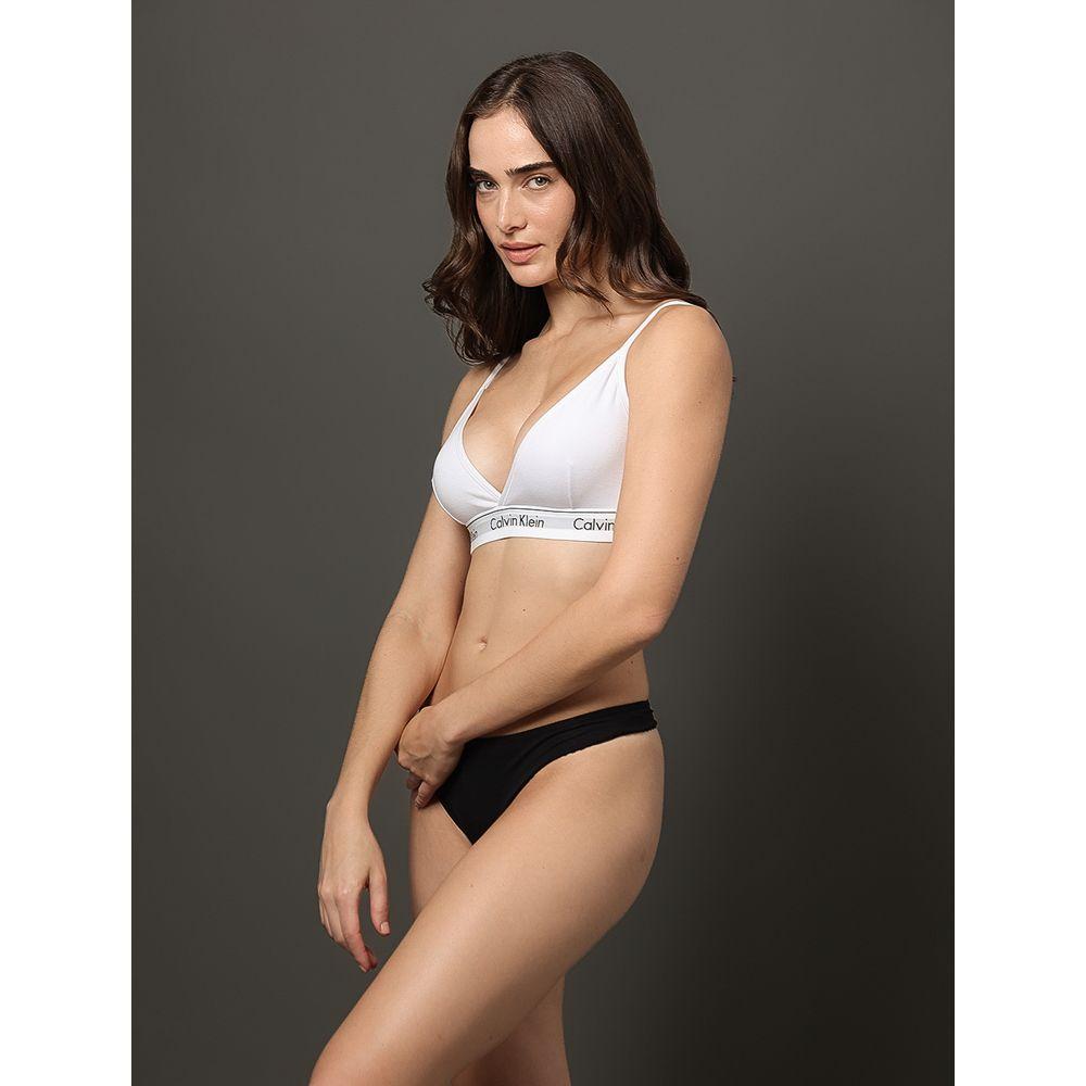 Top Triangulo Modern Cotton Calvin Klein Underwear  Claro - Branco - 5