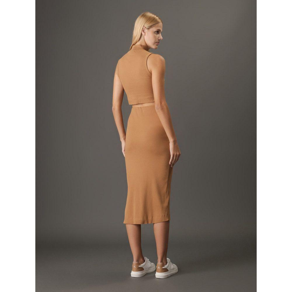 Blusa Feminina Sem Manga em Ribana Calvin Klein Jeans - Havana - 2