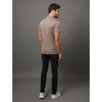 Polo Masculina Slim Pima Calvin Klein Jeans - Caqui Medio - 2