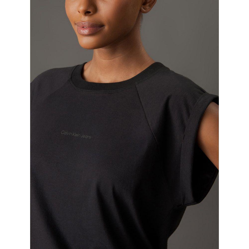 Blusa Feminina Cavas Raglan Calvin Klein Jeans - Preto - 4