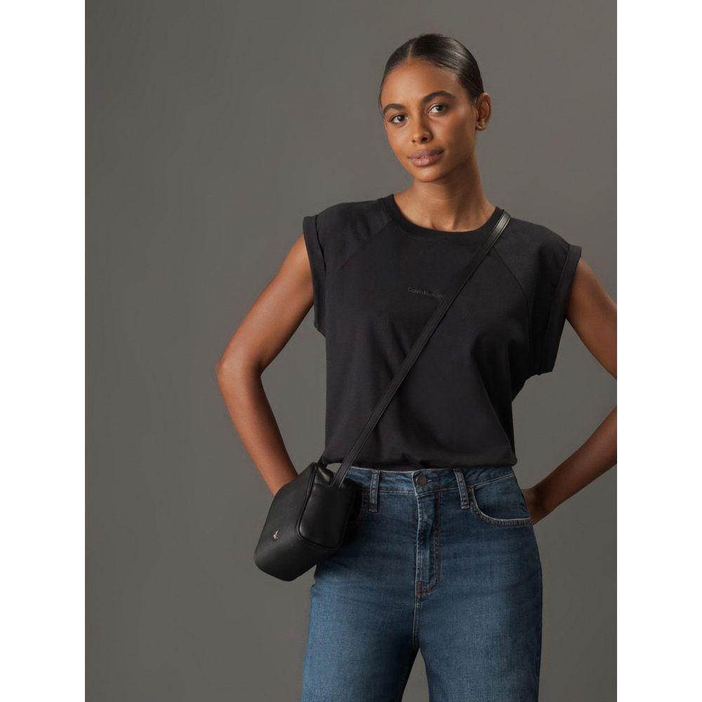 Blusa Feminina Cavas Raglan Calvin Klein Jeans - Preto - 5