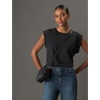 Blusa Feminina Cavas Raglan Calvin Klein Jeans - Preto - 5