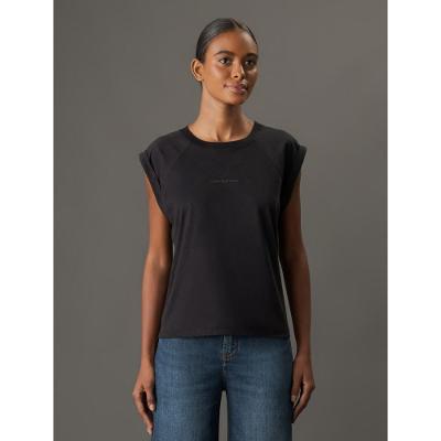 Blusa Feminina Cavas Raglan Calvin Klein Jeans - Preto