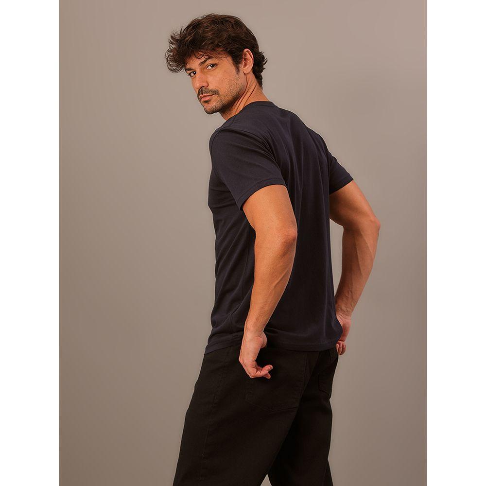 Camiseta Mc Ckj Masc Ck Bordado - Marinho - 5