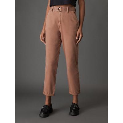 Calça Feminina Color Mom Com Cinto Calvin Klein Jeans - Terra