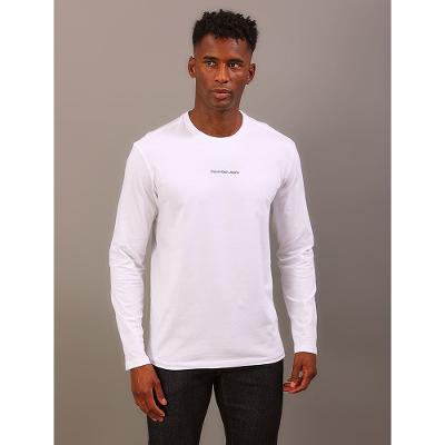 Camiseta Masculina Manga Longa Calvin Klein Jeans - Branco