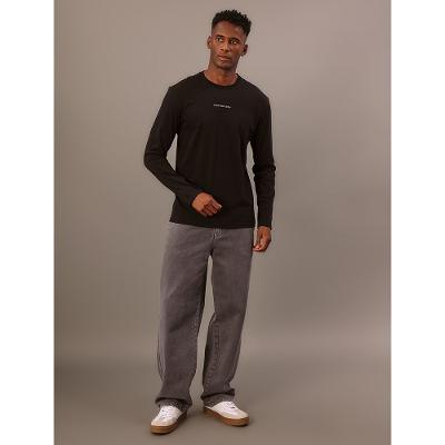 Camiseta Masculina Manga Longa Calvin Klein Jeans - Preto