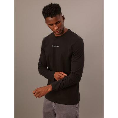 Camiseta Masculina Manga Longa Calvin Klein Jeans - Preto