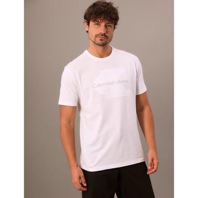 Camiseta Masculina Embossed Calvin Klein Jeans - Branco