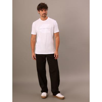 Camiseta Masculina Embossed Calvin Klein Jeans - Branco