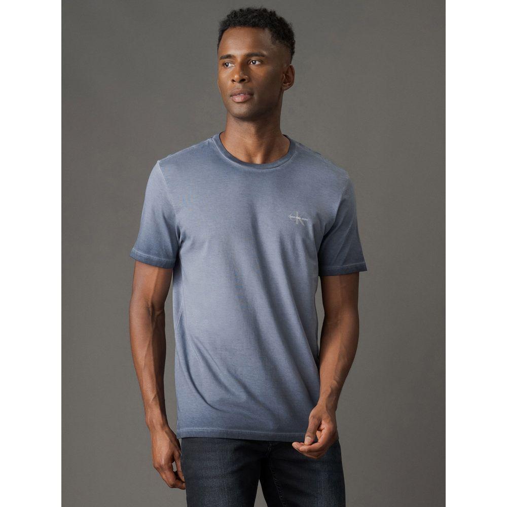 Camiseta Masculina Reissue Tinto Calvin Klein Jeans - Marinho - 1