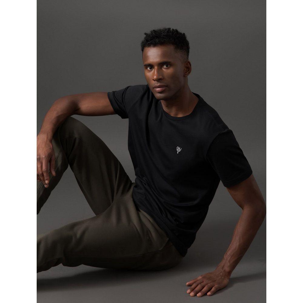 Calça Masculina Moletom Bordado Calvin Klein Jeans - Militar - 3