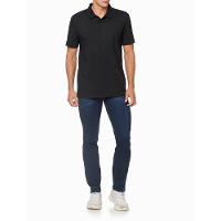Camiseta Polo Masculina Básica Smooth Cotton Calvin Klein - Preto - 2