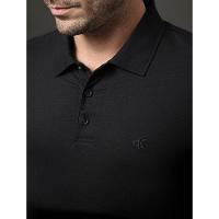 Camiseta Polo Masculina Básica Smooth Cotton Calvin Klein - Preto - 6